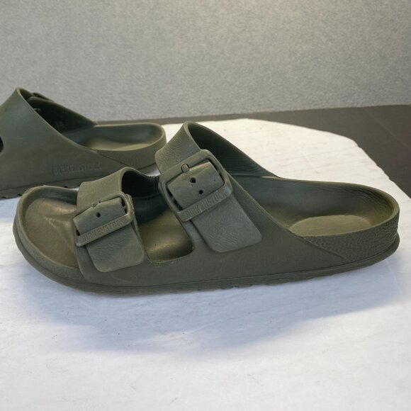 Birkenstock Arizona Essentials Men's Sandal size 38 Olive Green EVA Foam - Picture 12 of 14